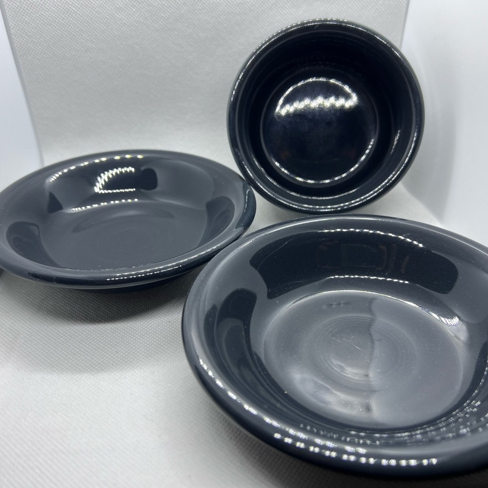Fiestaware retired post 86 Slate set, 1 Ramekin, 2 fruit bowls